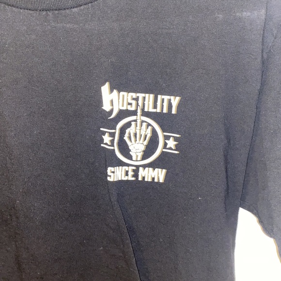 Black and white hostility trust no one T-shirt - Picture 4 of 5